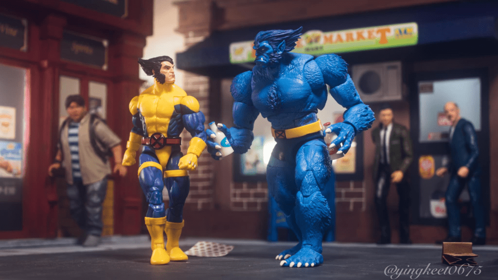 Marvel Legends Wolverine and Beast - Action Figure Photography